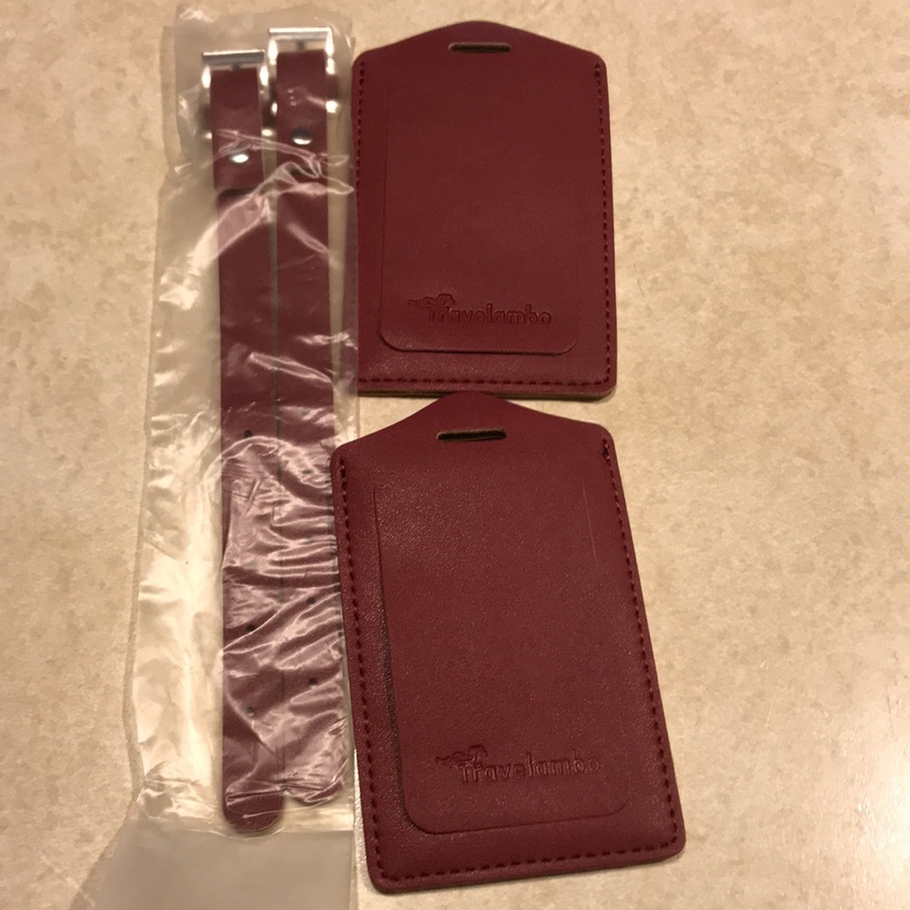 2-Pack Lumba Red Luggage Tags